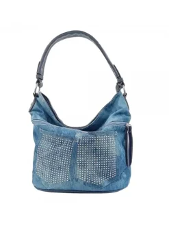 Borsa in Denim Lavato con...