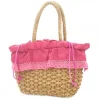 BORSA IN PAGLIA COLORE FUXIA
