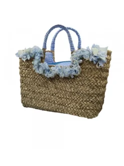 Borsa in Paglia con Fiori...