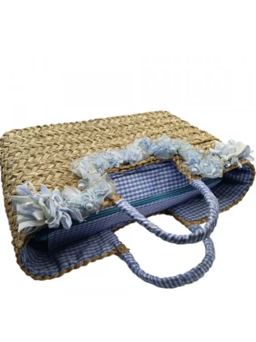 Borsa in Paglia con Fiori...