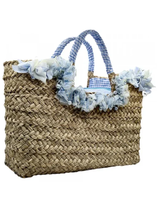 Borsa in Paglia con Fiori...