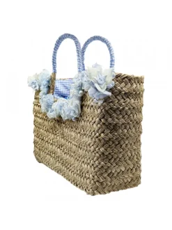 Borsa in Paglia con Fiori...