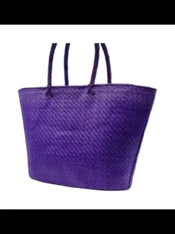 Borsa in Raffia Lilla