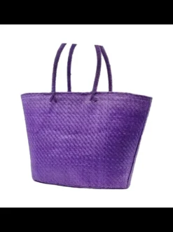 Borsa in Raffia Lilla
