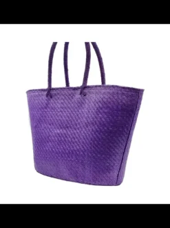 Borsa in Raffia Lilla