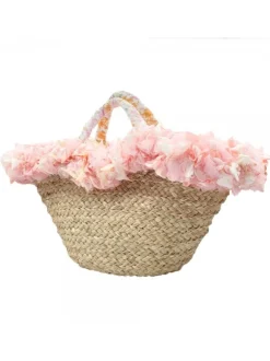 BORSA IN VIMINI CON BORDO A...