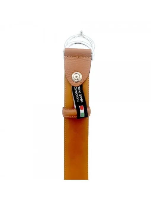 CINTURA BEIGE IN PELLE DA...