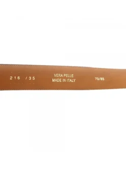 CINTURA BEIGE IN PELLE DA...