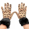 GUANTI BEIGE LEOPARDATI CON...