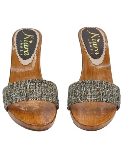 MULES CON FASCIA TWEED...