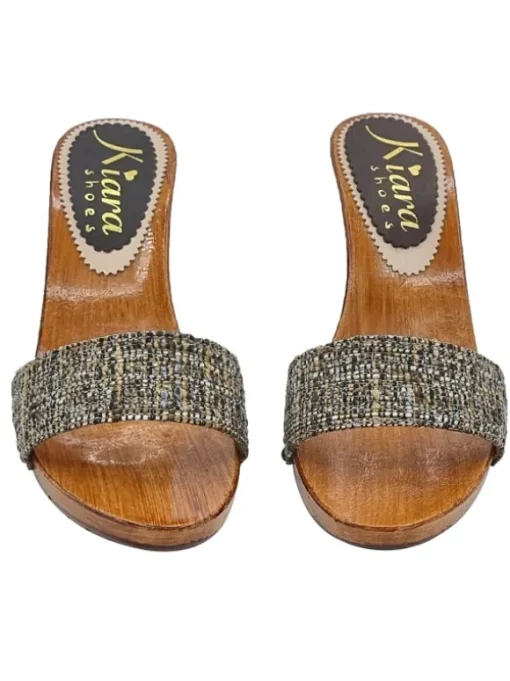 MULES CON FASCIA TWEED...
