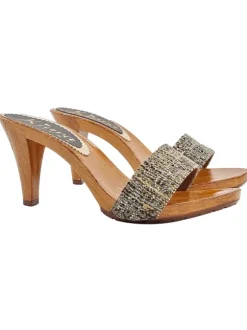 MULES CON FASCIA TWEED...