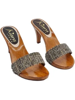 MULES CON FASCIA TWEED...