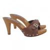 MULES ELEGANTI MARRONI CON...