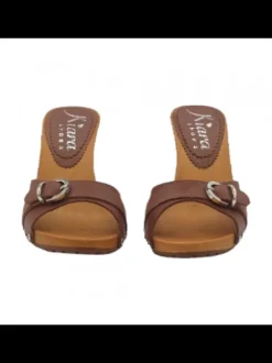MULES ELEGANTI MARRONI CON...