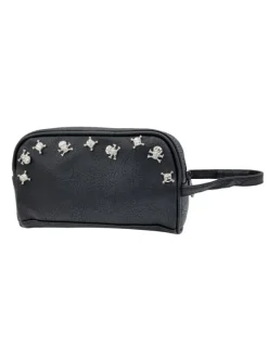 POCHETTE NERA CON TESCHI...