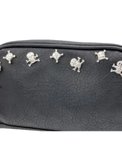 POCHETTE NERA CON TESCHI...