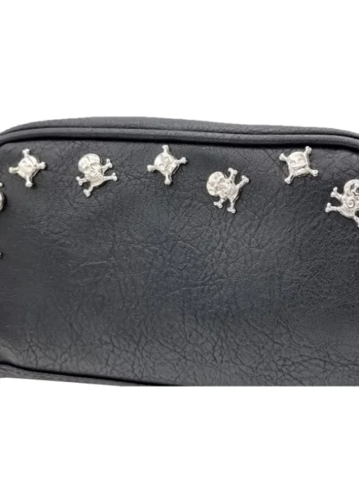 POCHETTE NERA CON TESCHI...
