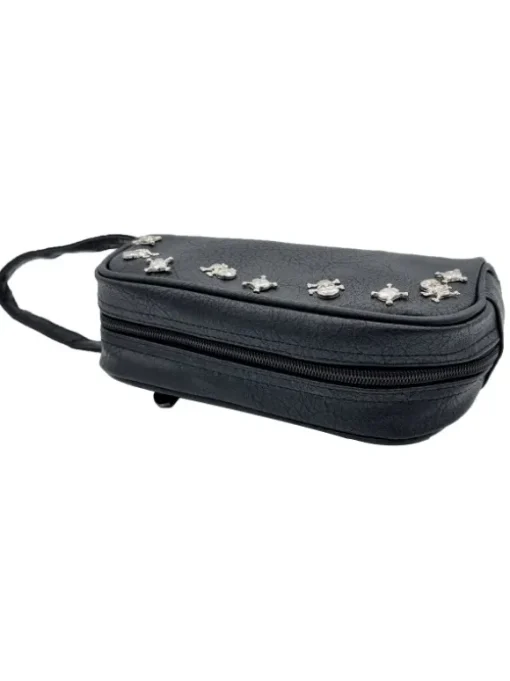POCHETTE NERA CON TESCHI...