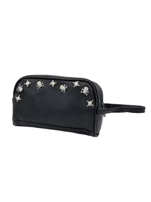 POCHETTE NERA CON TESCHI...