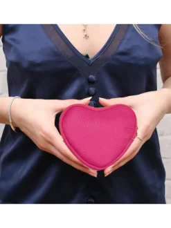 PORTAMONETE FUCSIA A CUORE...