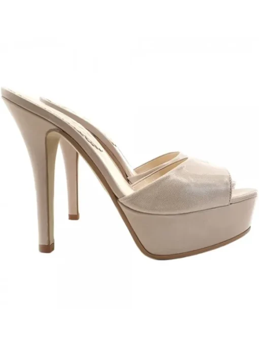SABOT IN VERA PELLE BEIGE...