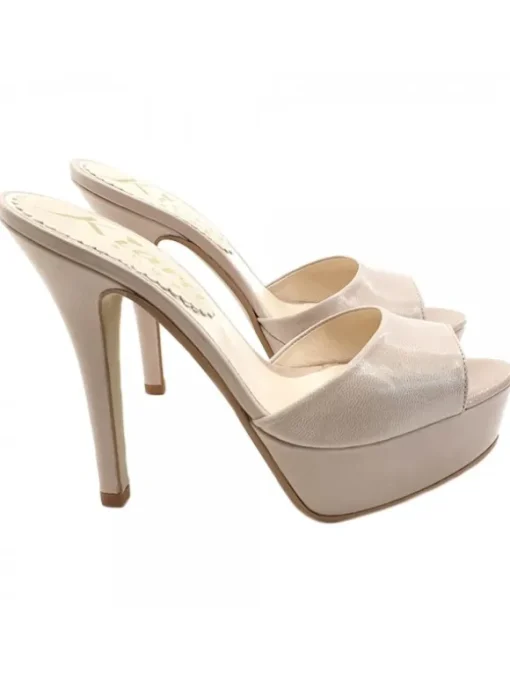 SABOT IN VERA PELLE BEIGE...