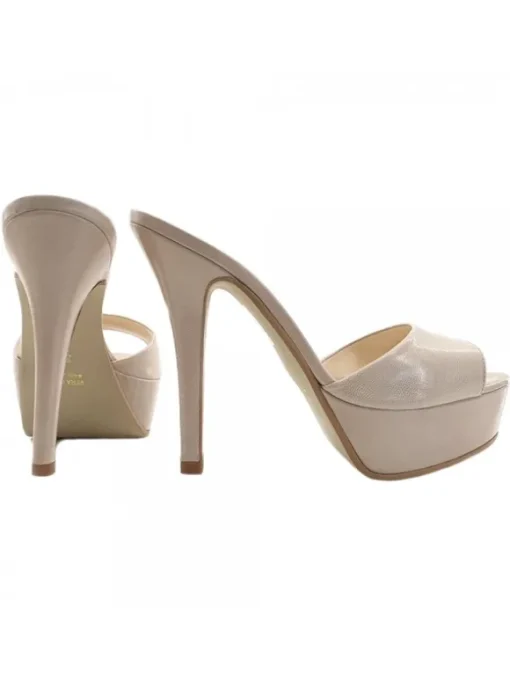 SABOT IN VERA PELLE BEIGE...