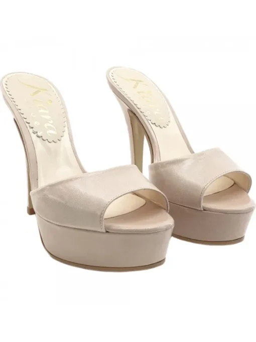 SABOT IN VERA PELLE BEIGE...
