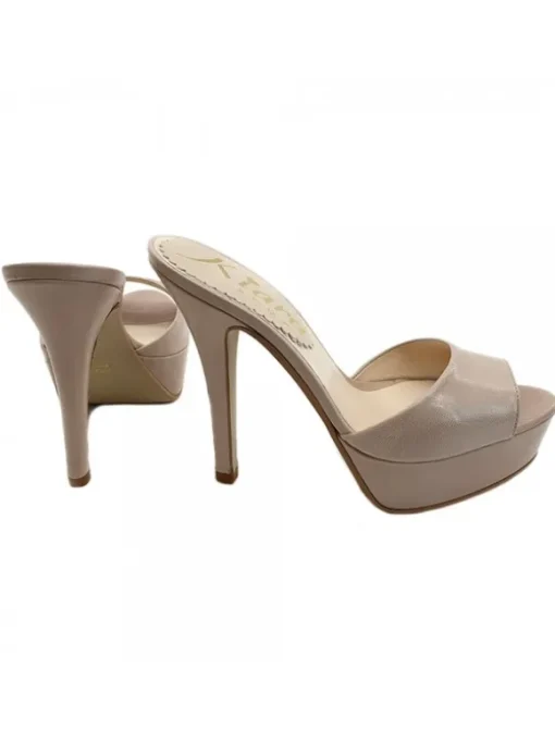 SABOT IN VERA PELLE BEIGE...