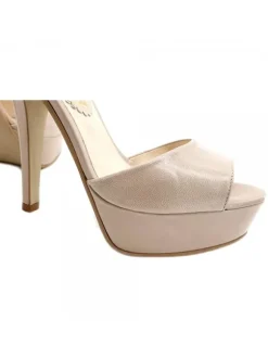 SABOT IN VERA PELLE BEIGE...