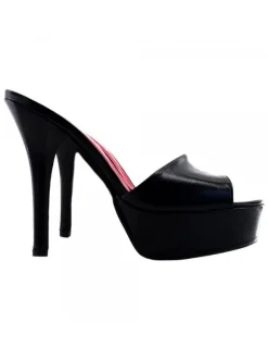 SABOT IN VERA PELLE NERA...