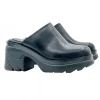 SABOT NERI CON TACCO 8 CM