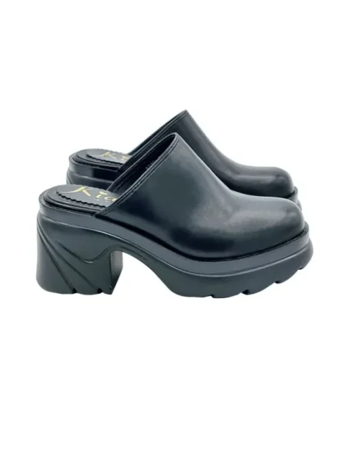 SABOT NERI CON TACCO 8 CM