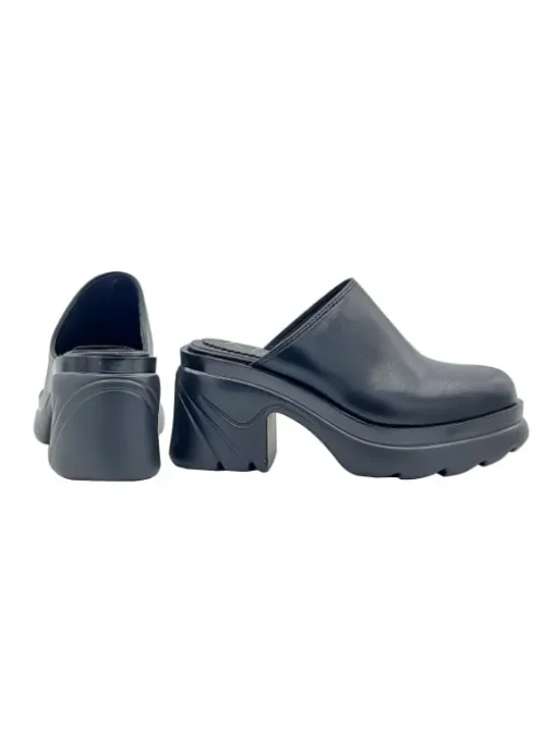 SABOT NERI CON TACCO 8 CM