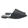 SABOT NERO IN RAFIA