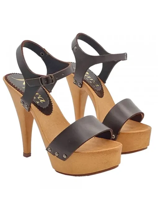 SANDALI CON TACCO 13 CM &...