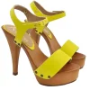 SANDALI GIALLI IN PELLE CON...