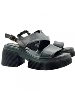 SANDALI PLATFORM NERI IN...