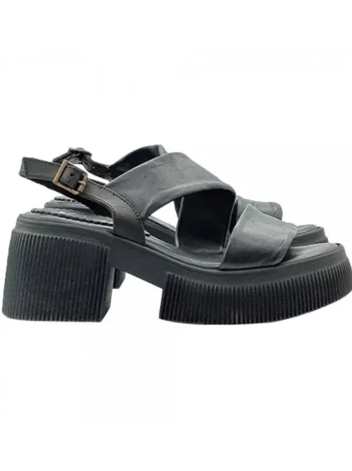 SANDALI PLATFORM NERI IN...