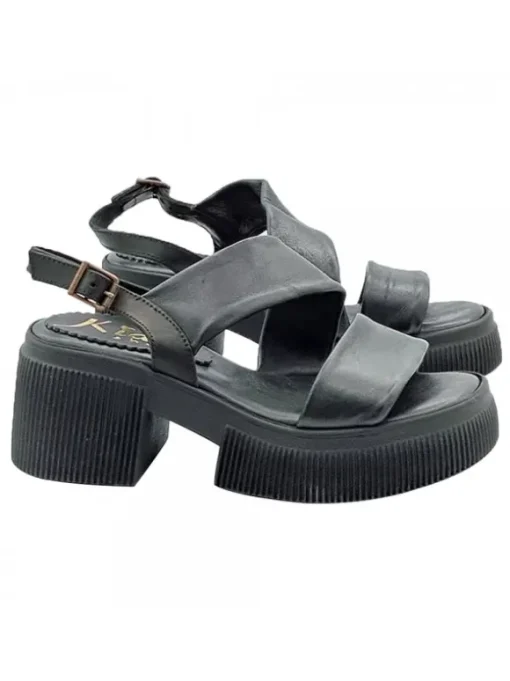 SANDALI PLATFORM NERI IN...