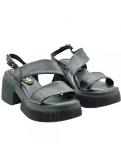 SANDALI PLATFORM NERI IN...