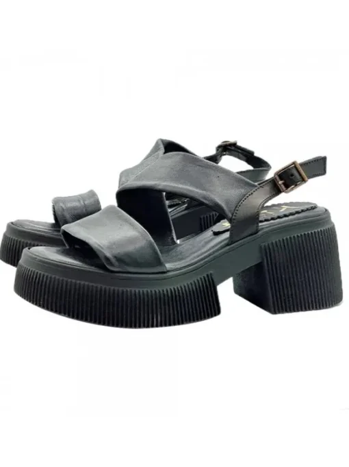 SANDALI PLATFORM NERI IN...