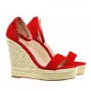 SANDALI ROSSI CON ZEPPA IN...