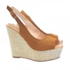 SANDALI ZEPPA MARRONE CON...