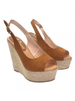 SANDALI ZEPPA MARRONE CON...