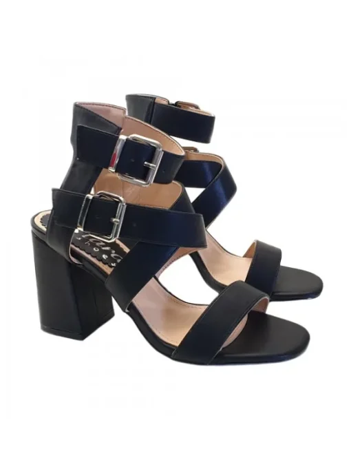 SANDALO DA DONNA NERO CON...