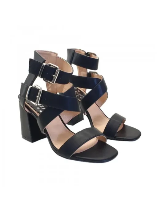 SANDALO DA DONNA NERO CON...