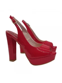 SANDALO ROSSO IN VERNICE...