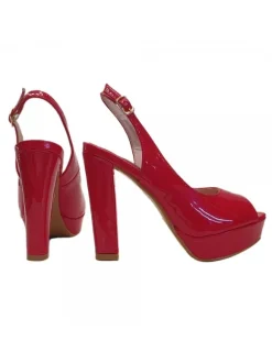 SANDALO ROSSO IN VERNICE...